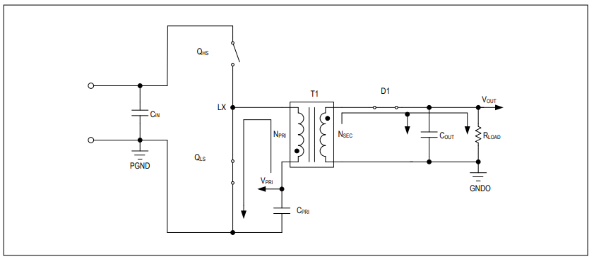 Figure 4. Off-period equivalent circuit.