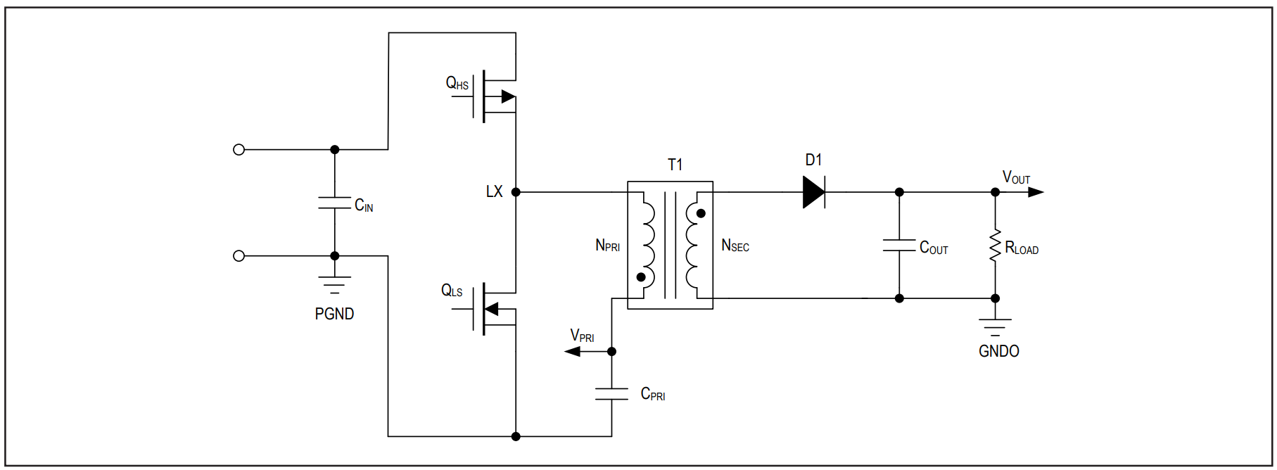 Figure 2. Iso-buck topology.