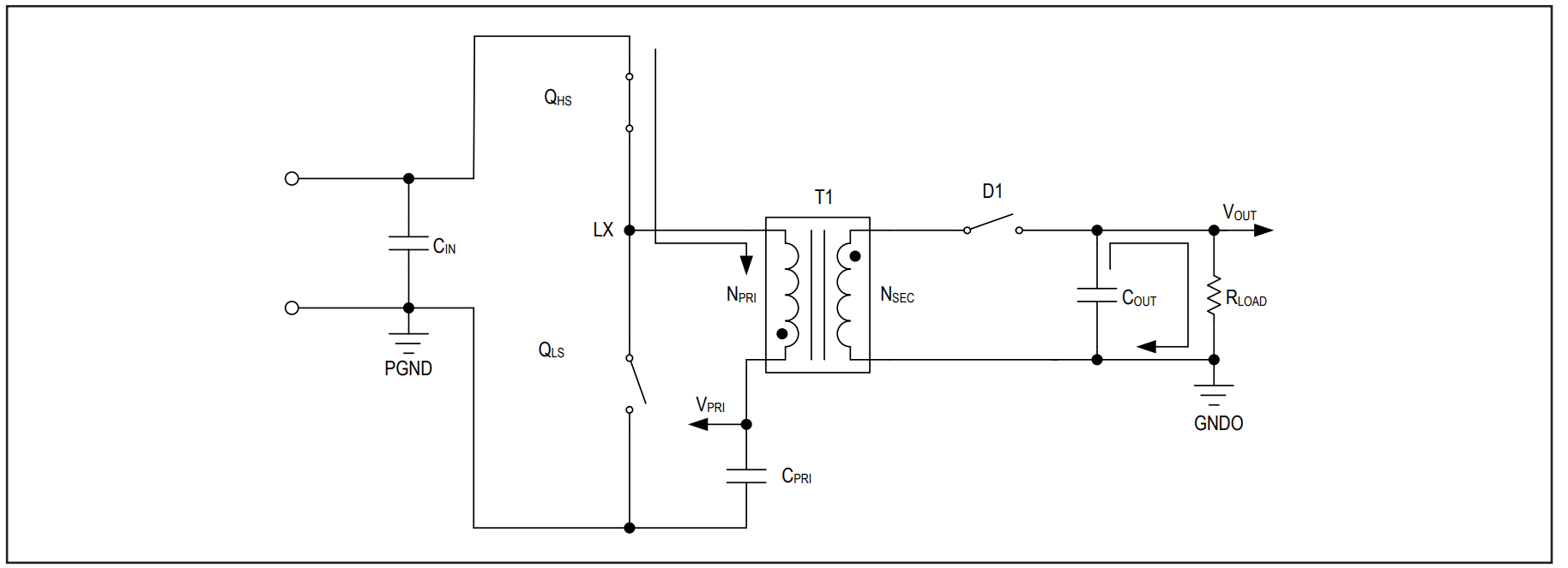 Figure 3. On-period equivalent circuit