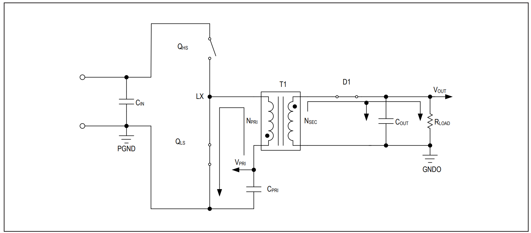 Figure 4. Off-period equivalent circuit.