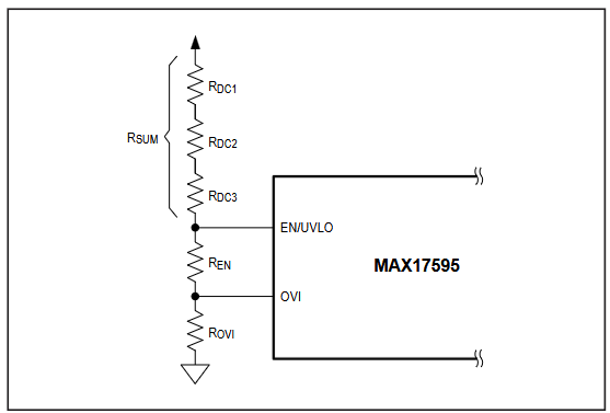 Figure 11. Programming EN/UVLO and OVI.