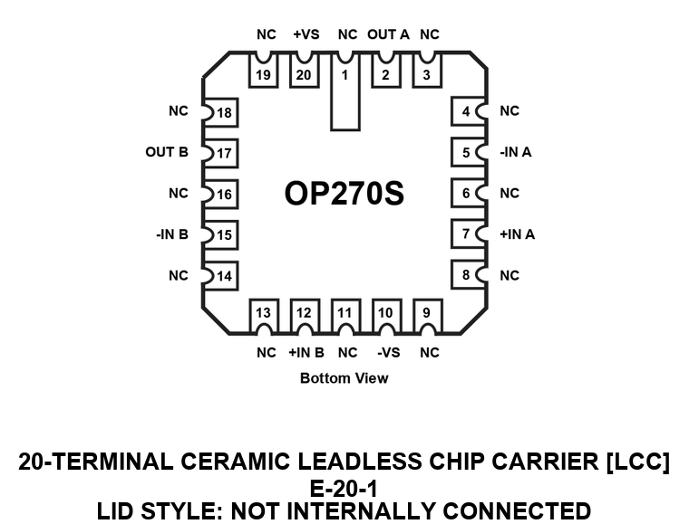 OP270S Pin Configuration