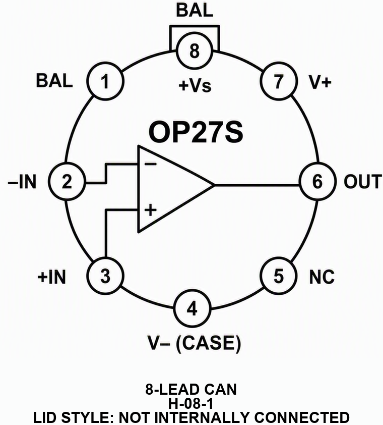 OP27S Functional Block Diagram