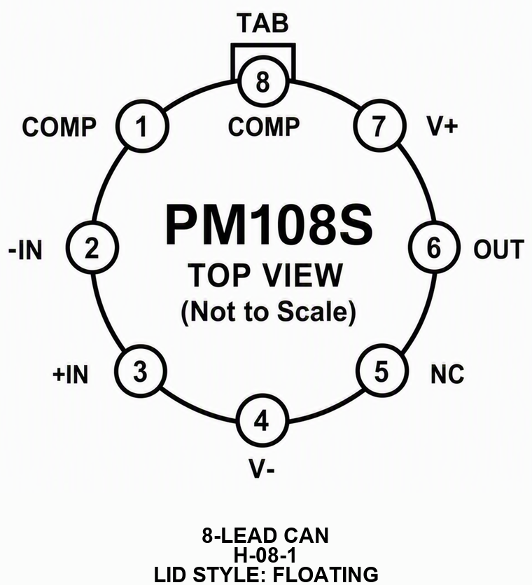 PM108S 8-Pin Configuration
