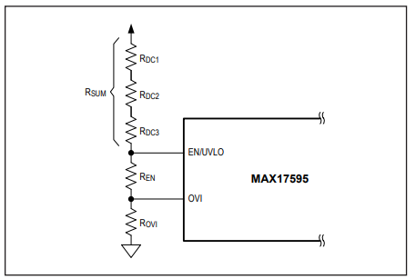 Figure 11. Programming EN/UVLO and OVI.