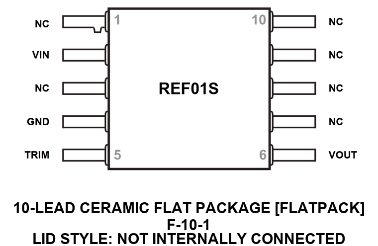 REF01S_F-10-1 Pin Configuration