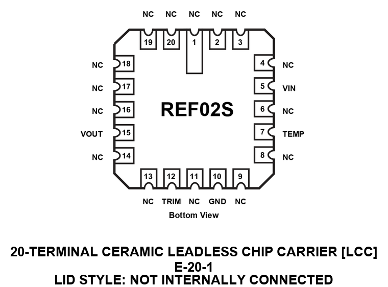 REF02S_E-20-1 Pin Configuration
