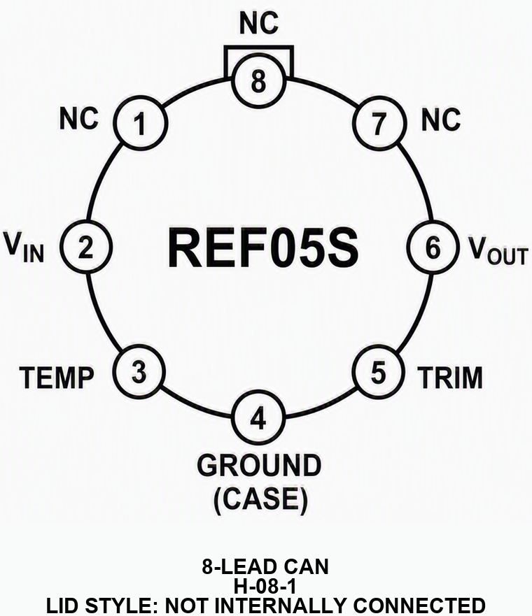 REF05S Package Outline Drawing