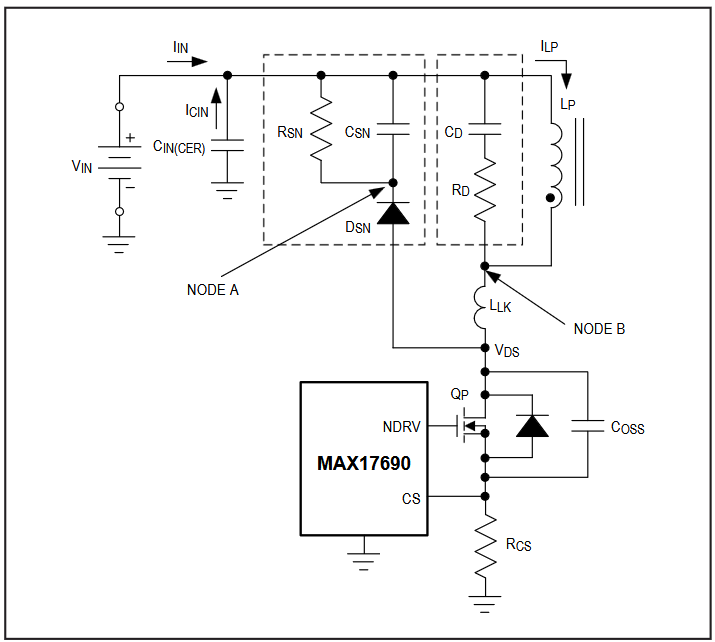 Figure 8. RCD snubber circuit.