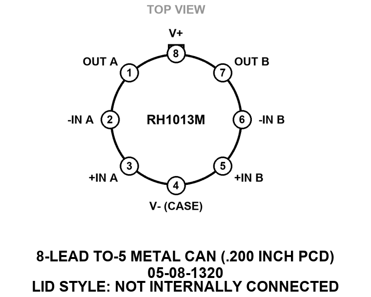 RH1013M Pin Configuration