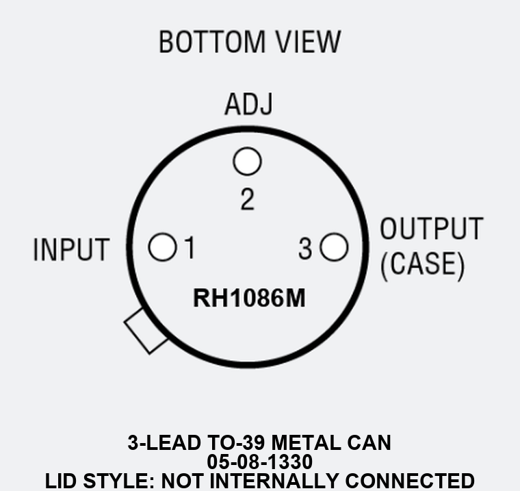 RH1086M Pin Configuration