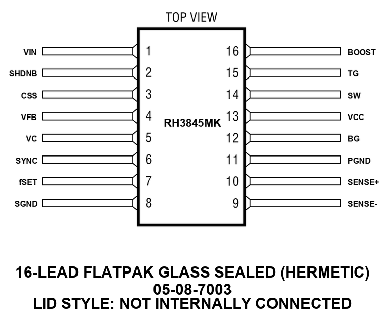 RH3845MK Pin Configuration