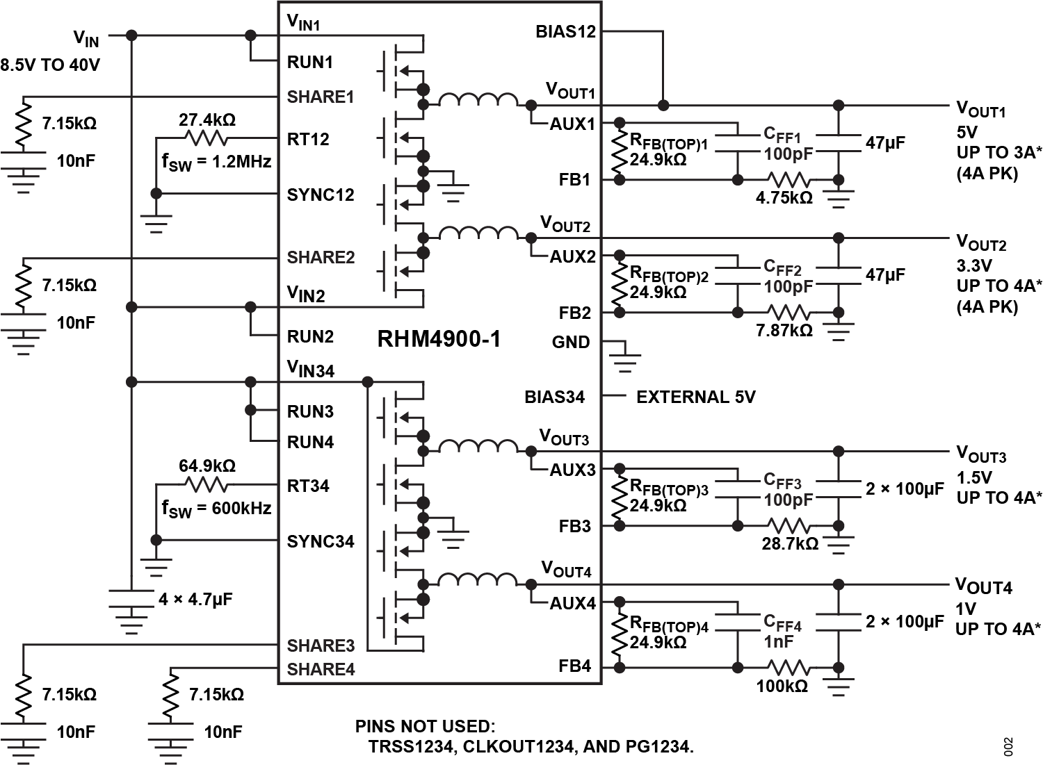 RHM4900-1 Typical Application